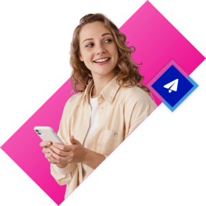 Woman fill in the contact form