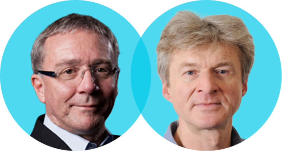 Photo of Les Binet and Peter Field, associated with IPA research showing that long-term brand-building is essential alongside short-term activation
