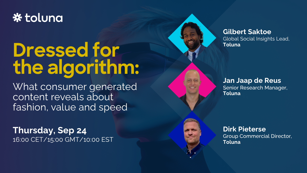 Webinar: Dressed for the algorithm – what consumer generated content reveals about fashion, value and speed